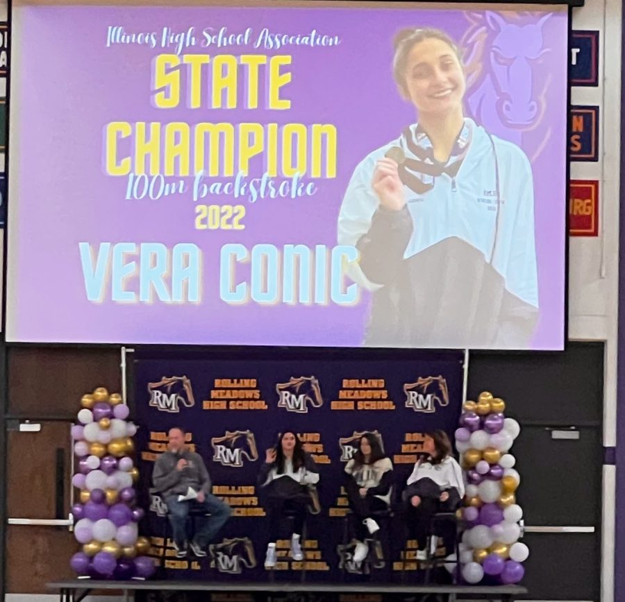 RMHS Hosts Assembly in Honor of State Champion, Vera Conic